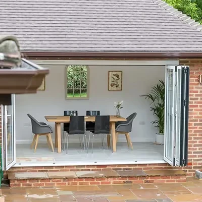 outside dining room